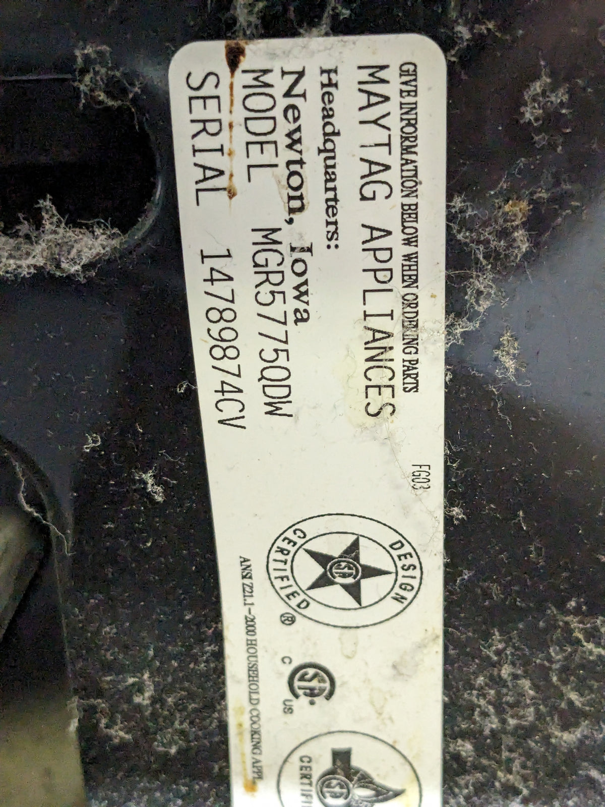 Maytag Gas Stove