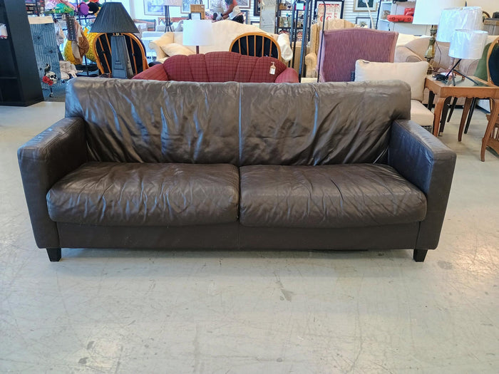 Faux Leather Sofa