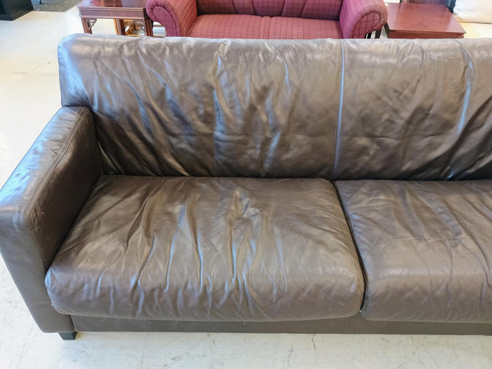 Faux Leather Sofa