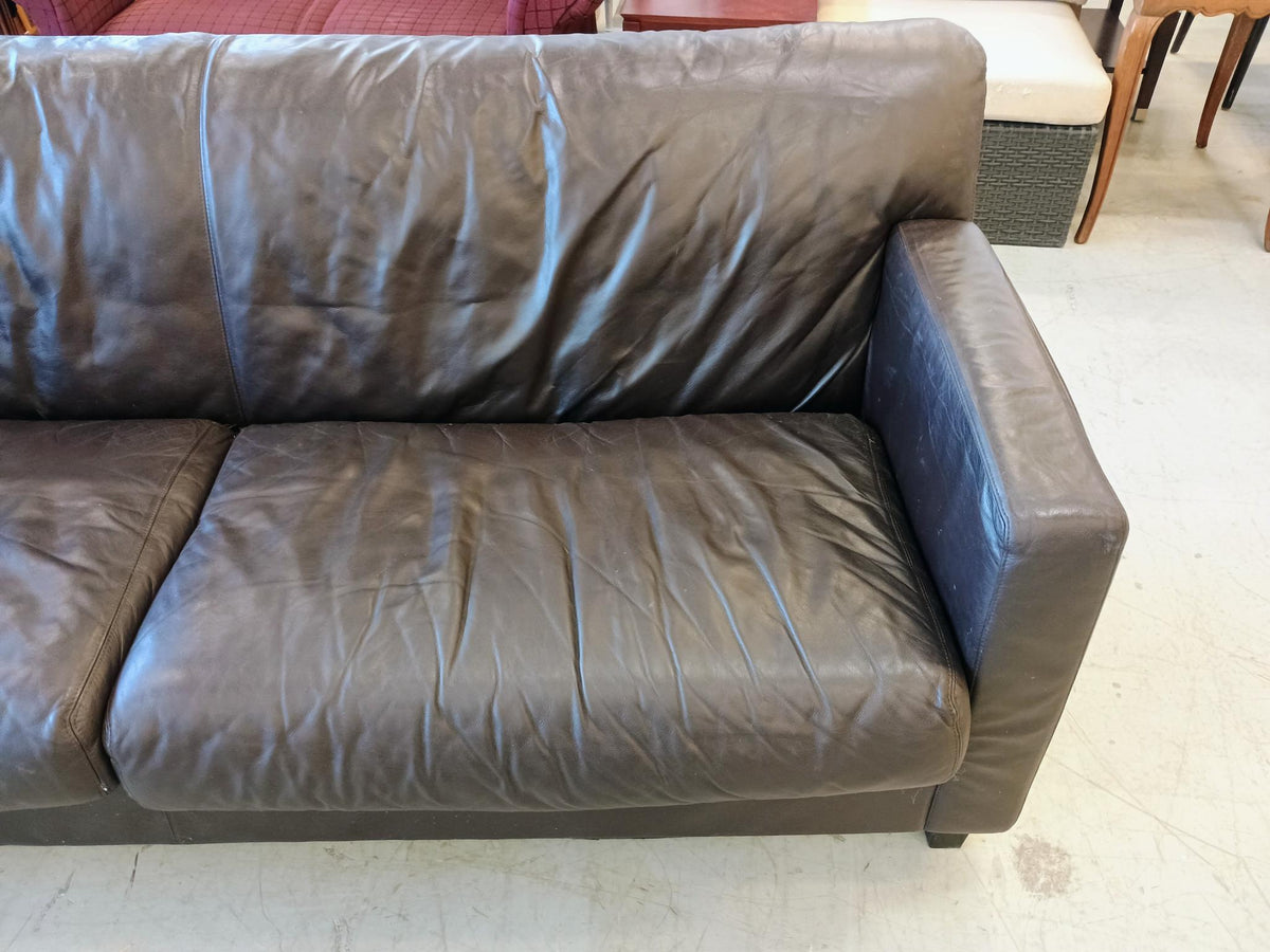 Faux Leather Sofa