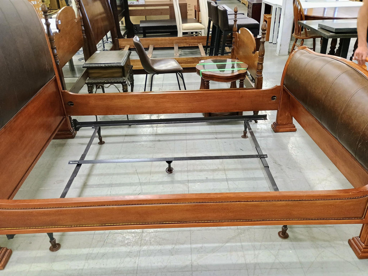 Sleigh Queen Size Bed Frame