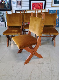 Set of 6 Solid Wood Dining Chairs