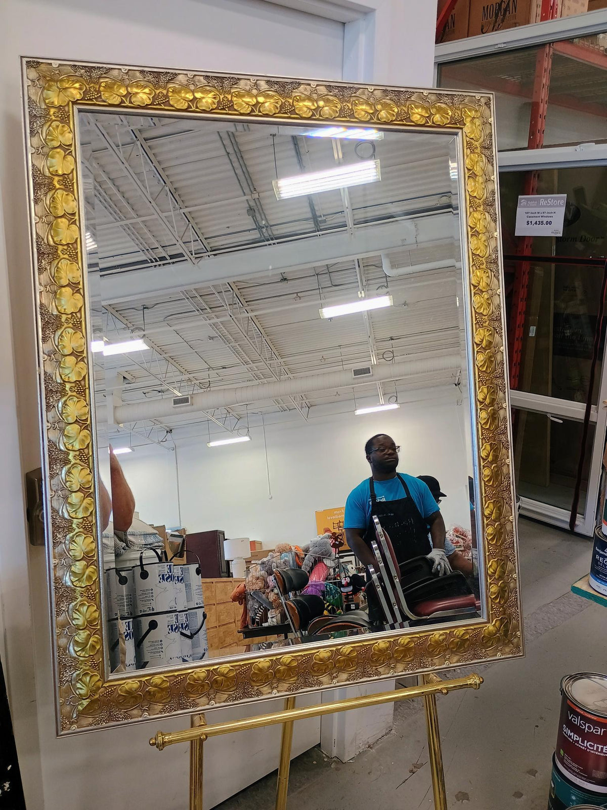 Wall Mirror in Golden Frame