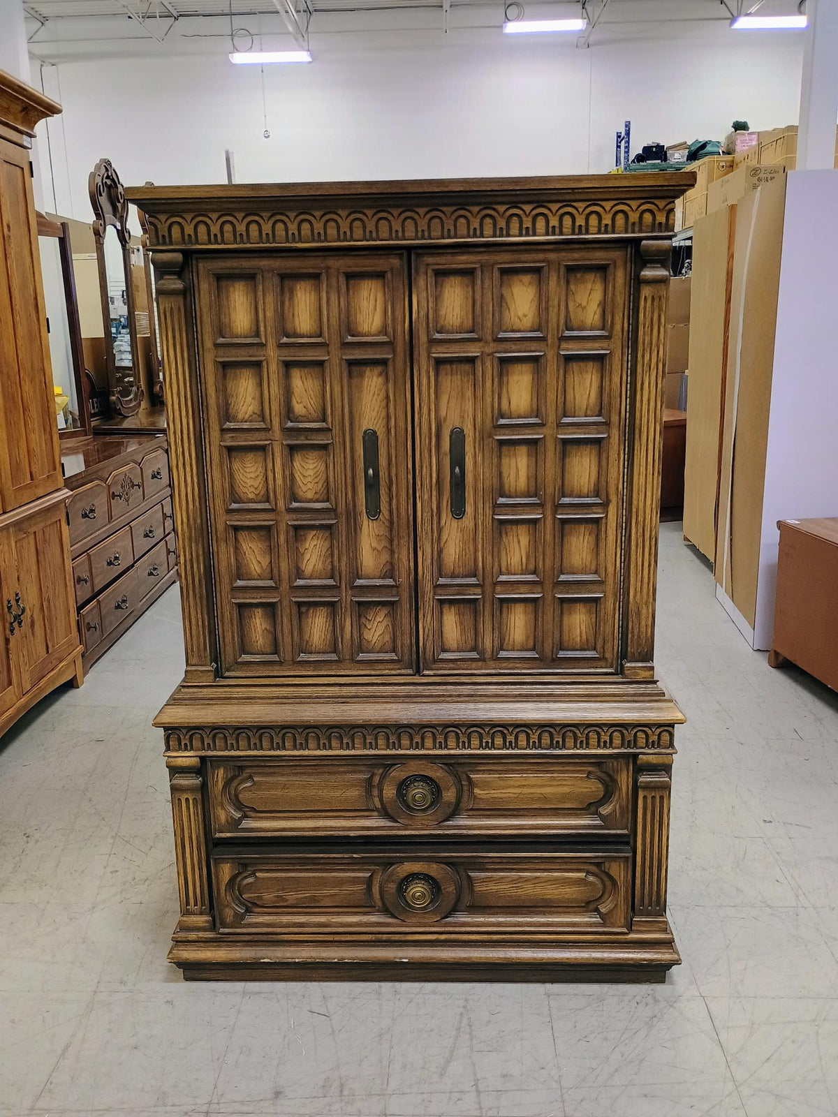 Vintage Tall Boy Dresser