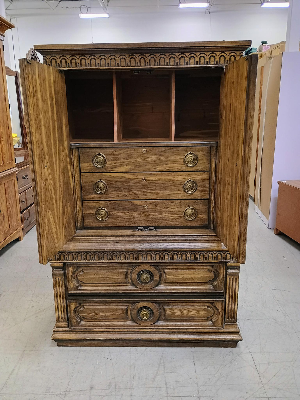 Vintage Tall Boy Dresser