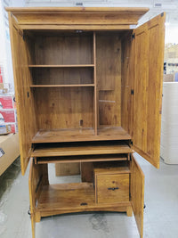 Faux Wood Wardrobe- Hidden Office