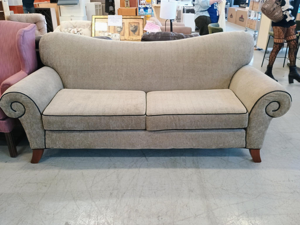 83" Beige Wide Sofa