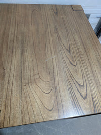 Solid Wood Dining Table with Hidden Leaf