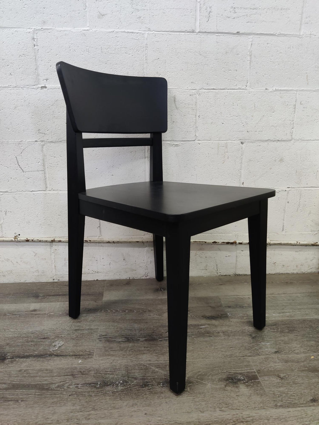 Curved Back Wood Accent Chair