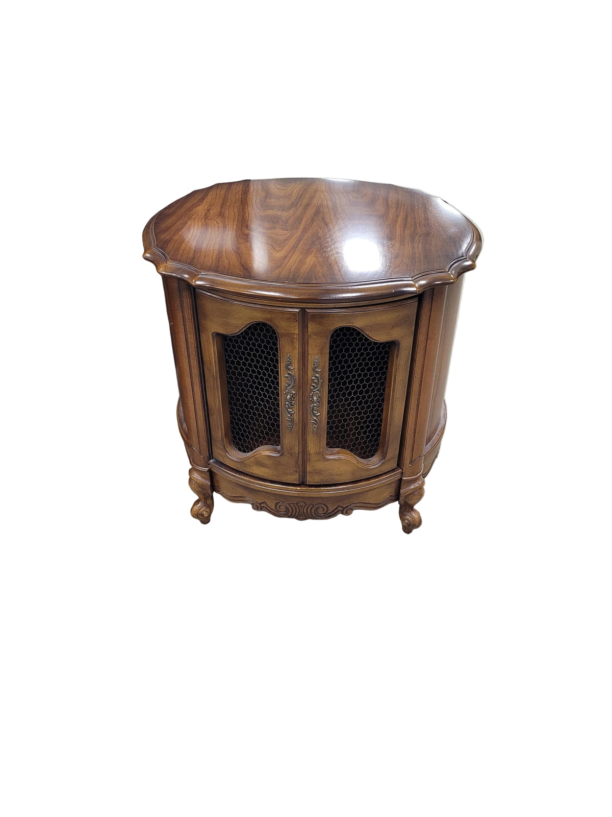 French Provincial Drum Table
