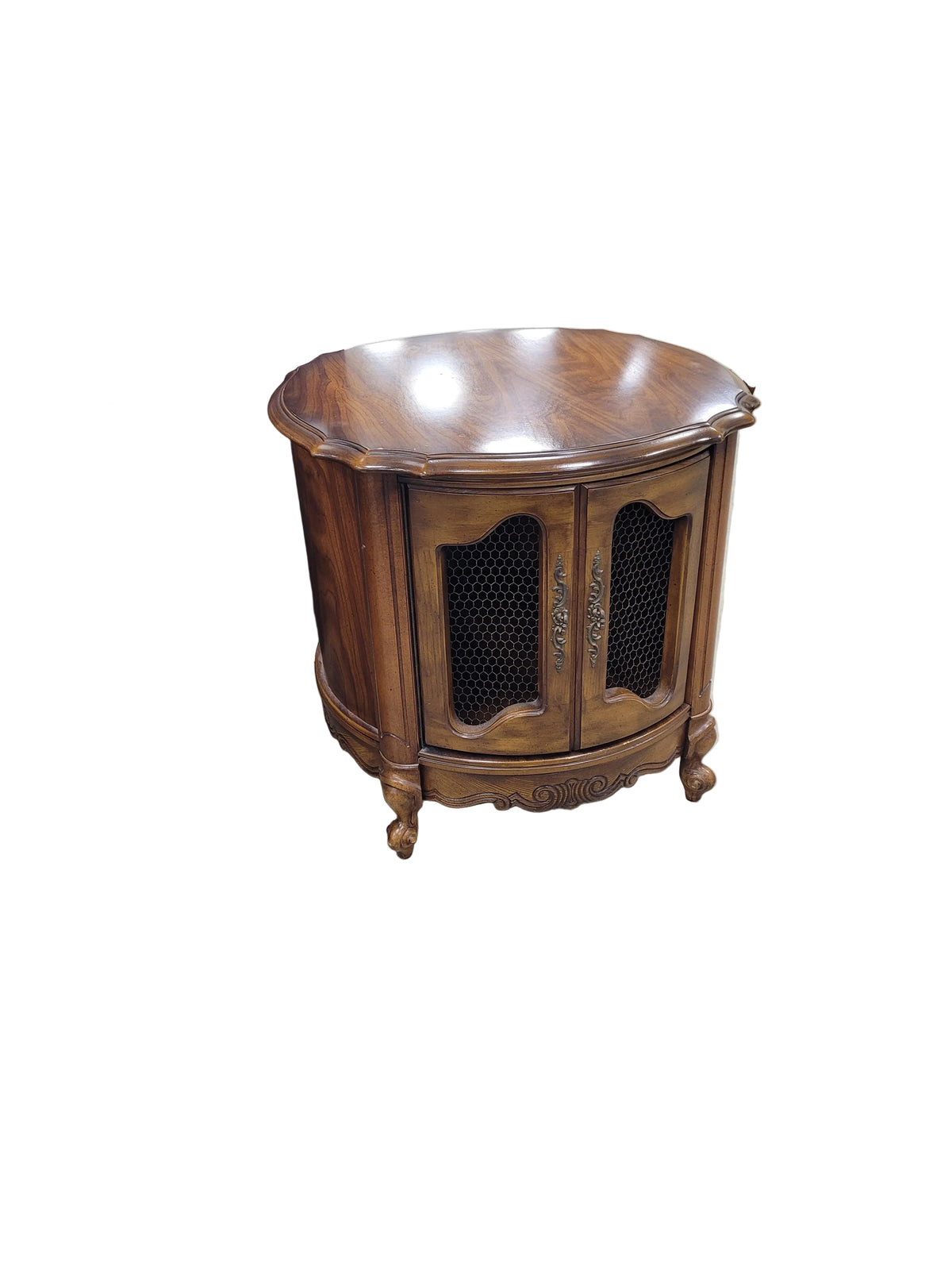 French Provincial Drum Table