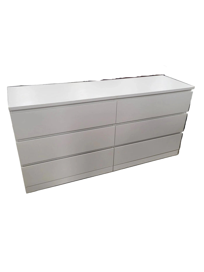IKEA MALM 6-Drawer White Dresser
