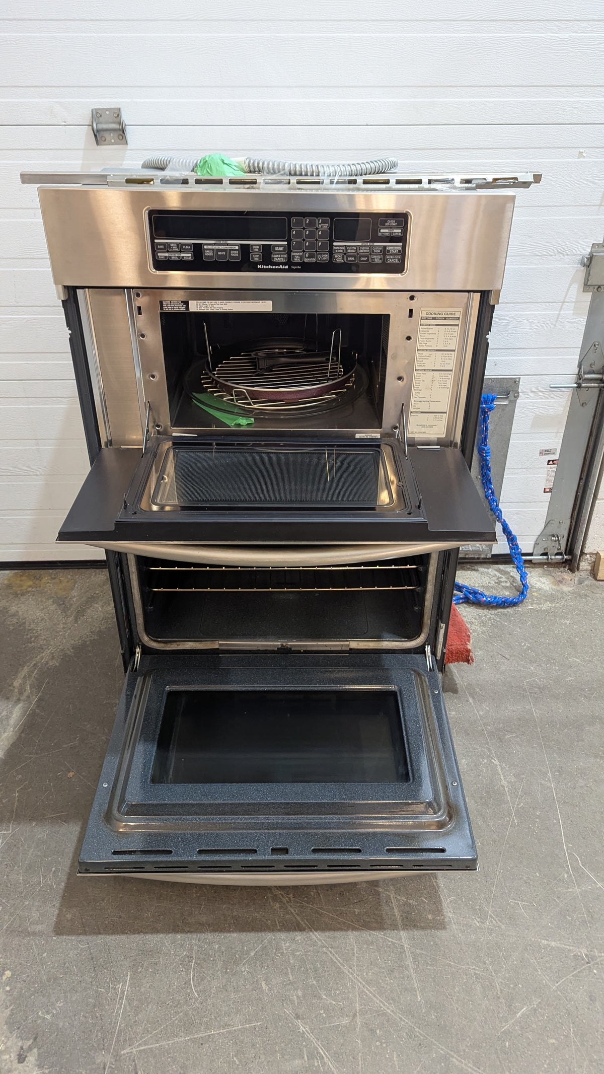 30"W KitchenAid Wall Oven & Microwave Combo