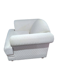 White Upholstered Armchair