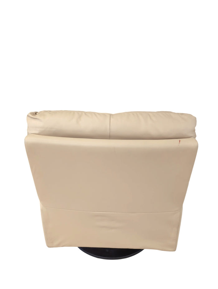 Beige Leather Recliner