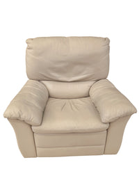 Beige Leather Recliner
