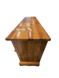 Solid Wood Dresser with Seven Drawers and Brass Handles