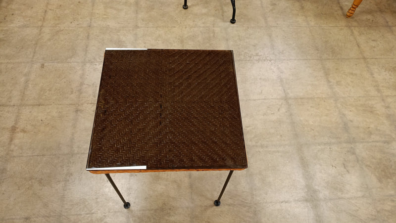 Vintage Style Table with a Glass Top