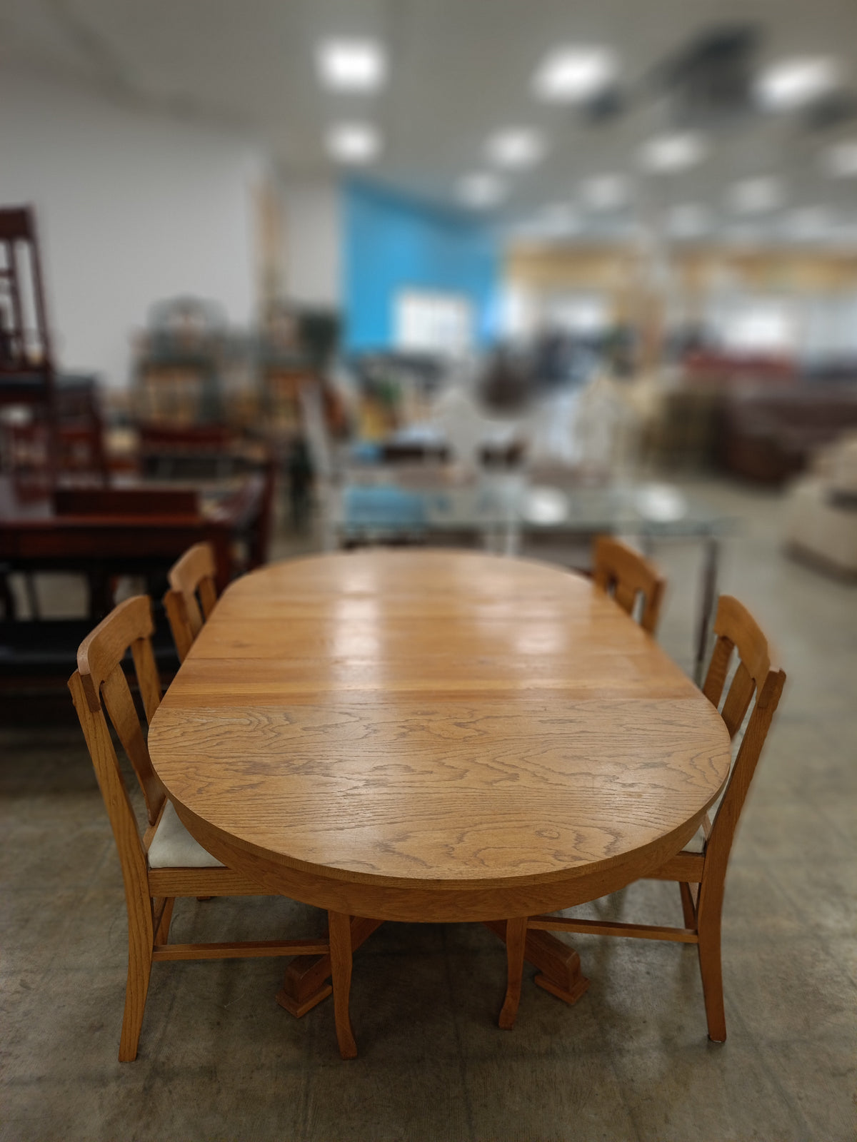 Oval Shape 5-Piece Dining Set