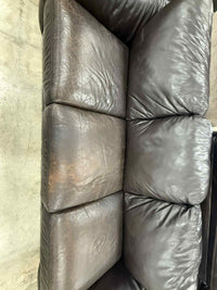 Chocolate Brown Three Seater Sofa