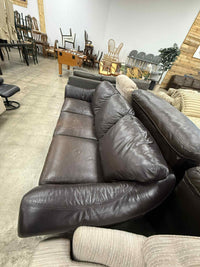 Chocolate Brown Three Seater Sofa