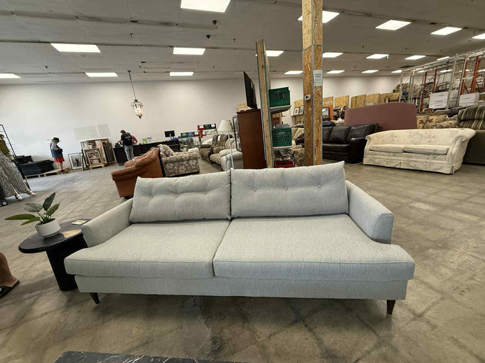 Mid Century Modern Design Light Grey Sofa
