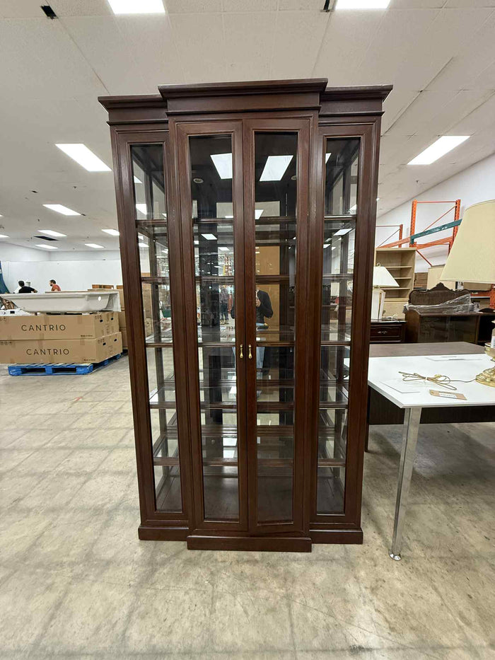Dark Colored Display Cabinet with 5 Shelves