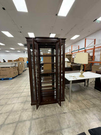 Dark Colored Display Cabinet with 5 Shelves