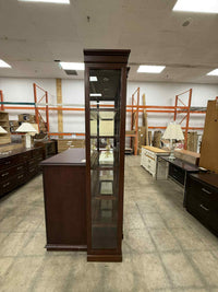Dark Colored Display Cabinet with 5 Shelves