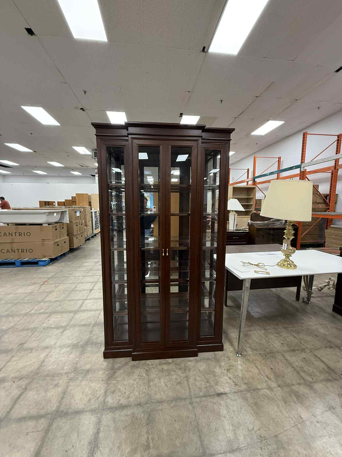 Dark Colored Display Cabinet with 5 Shelves