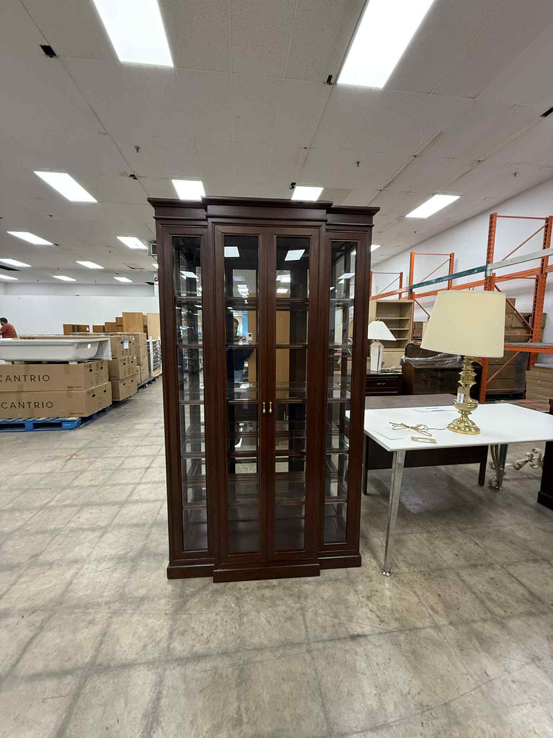 Dark Colored Display Cabinet with 5 Shelves