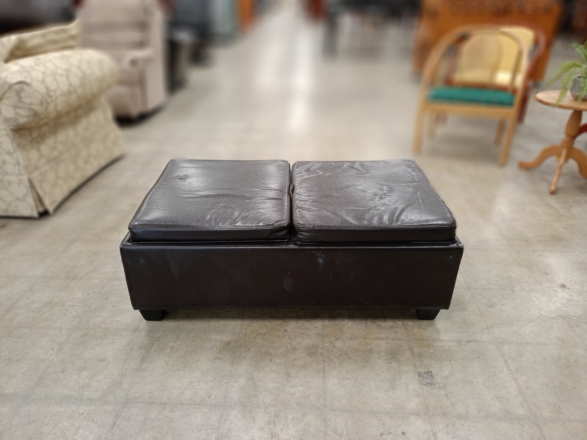 Chocolate Brown Storage Ottoman