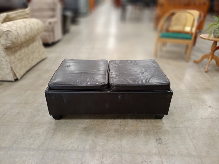 Chocolate Brown Storage Ottoman