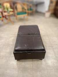 Chocolate Brown Storage Ottoman
