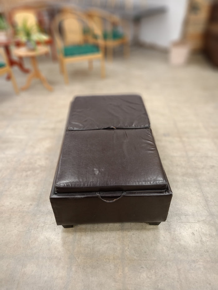 Chocolate Brown Storage Ottoman