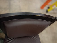Dark Brown Armless Accent Chair