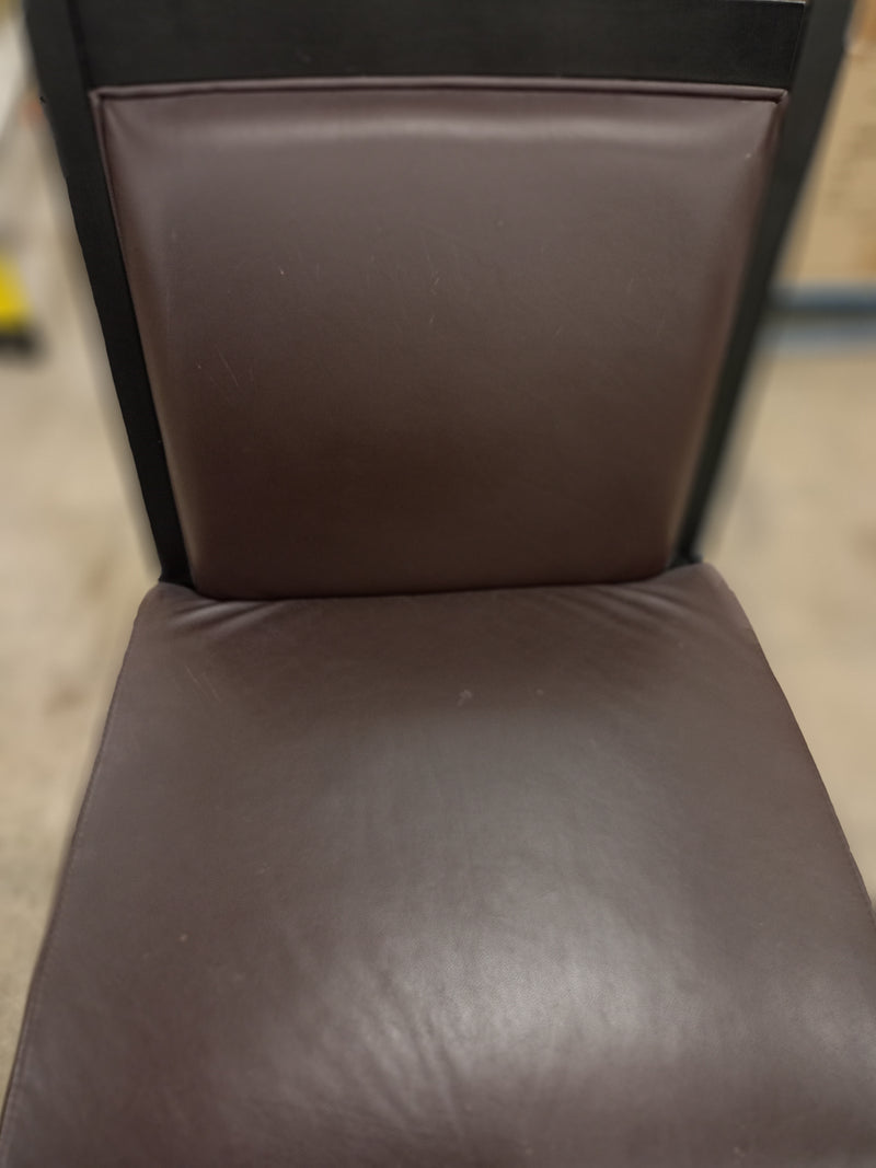 Dark Brown Armless Accent Chair