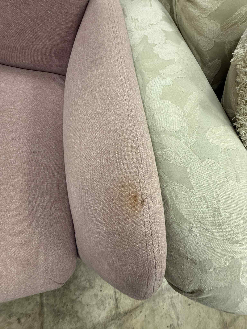 Pinkish-Mauve Fabric Recliner
