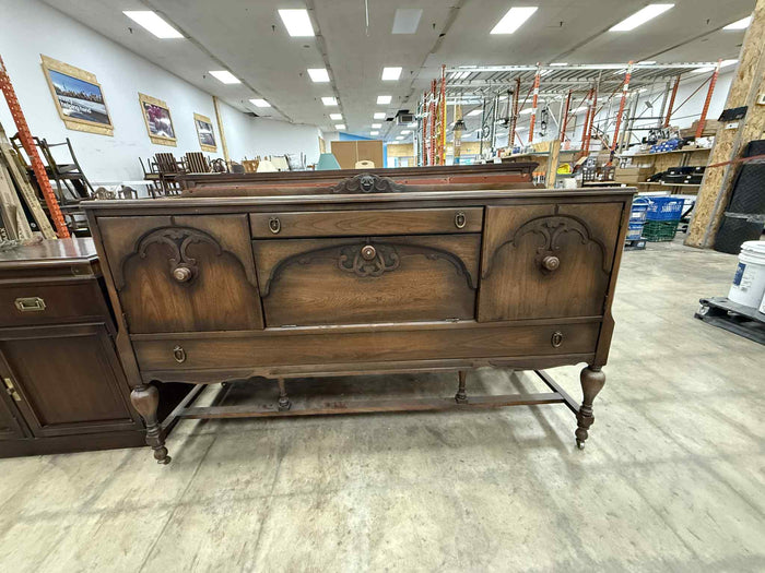 Vintage Style Dark Finish Sideboard