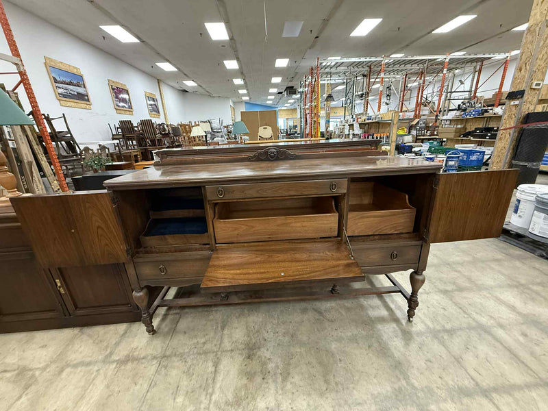Vintage Style Dark Finish Sideboard
