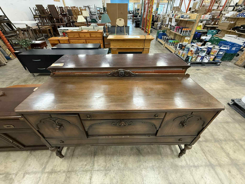 Vintage Style Dark Finish Sideboard