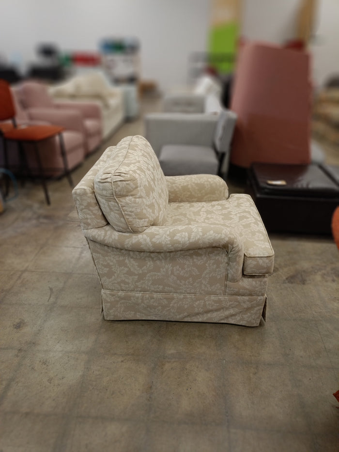 Upholstered Patterned Fabric Armchair