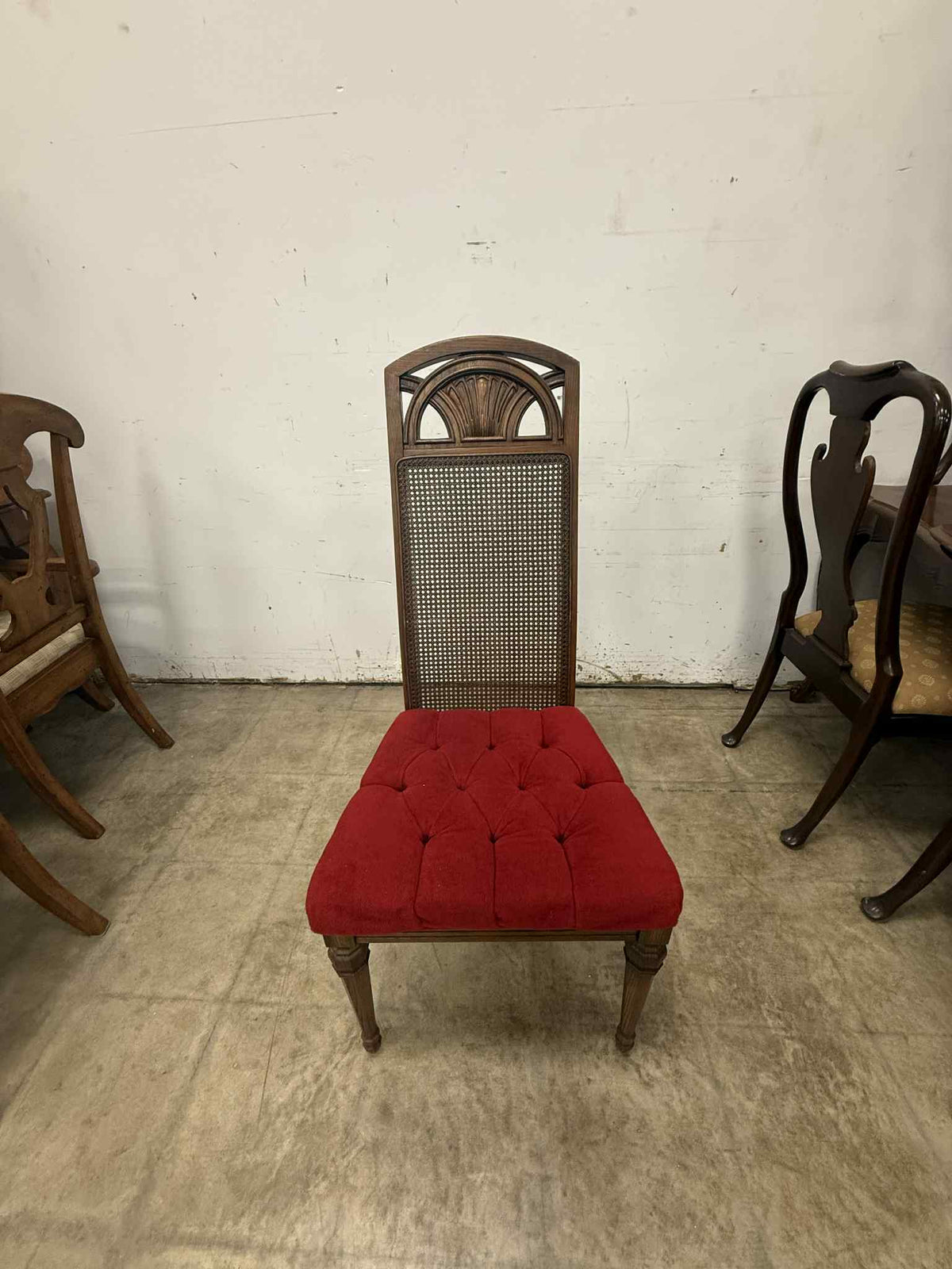 Rectangular Top Wooden Dining Table with 1 Leaf