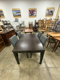 Dark Colored Wooden 5-Piece Dining Set