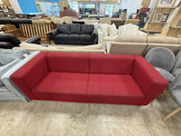 Red Color Two-Seater Sofa
