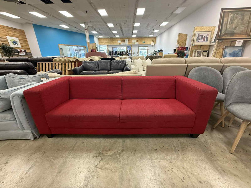 Red Color Two-Seater Sofa