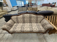 Floral Pattern Upholstered Three Seater Sofa