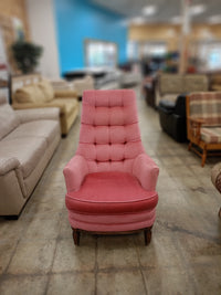 Vintage Style Pink Upholstered Armchair