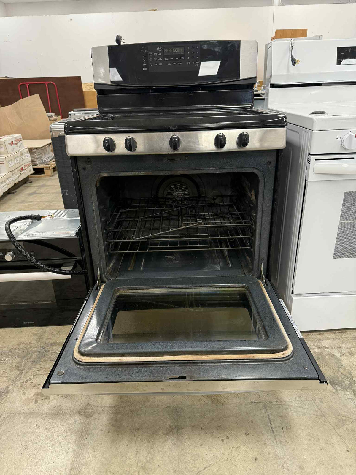 Kenmore Stainless Steel Finish and Black Cooktop