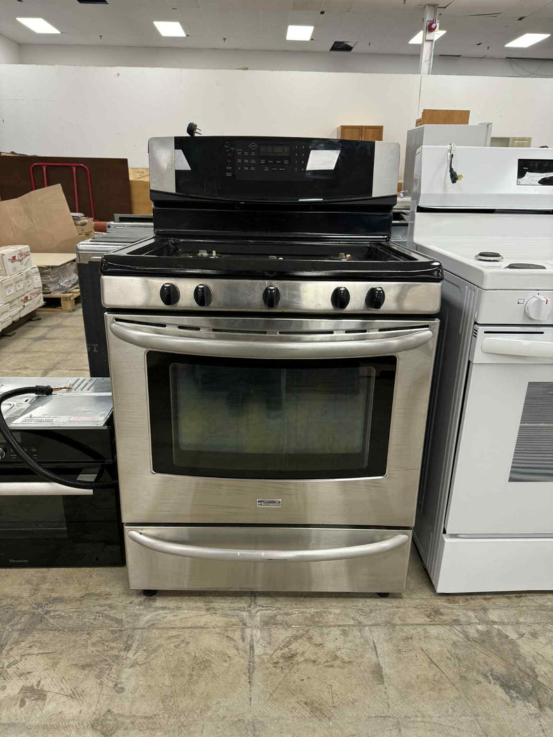 Kenmore Stainless Steel Finish and Black Cooktop